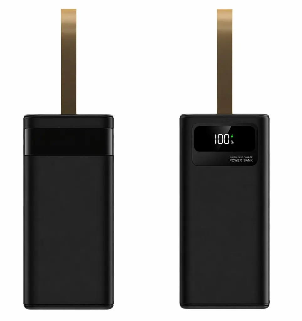 Портативний повербанк No Brand Power Bank Fast Charge 40000 mAh Чорний (2104619131) - фото 6