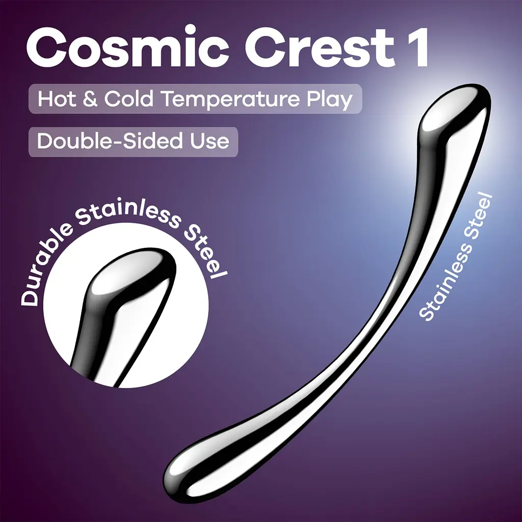 Фаломітатор Satisfyer Cosmic Crest 1, 24 см (сріблястий) - фото 6