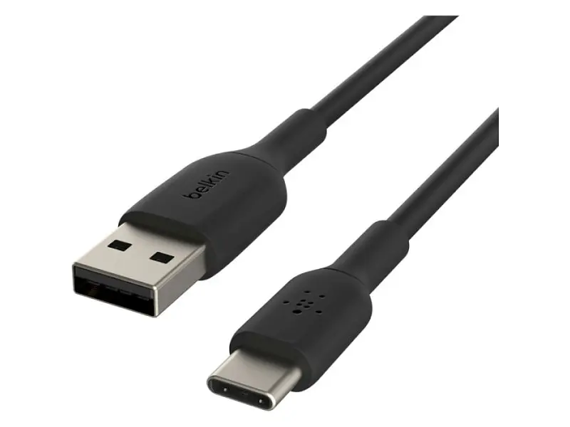 Кабель USB Type-C Belkin USB-A to USB-C 1m Black (CAB001BT1MBK) - фото 2