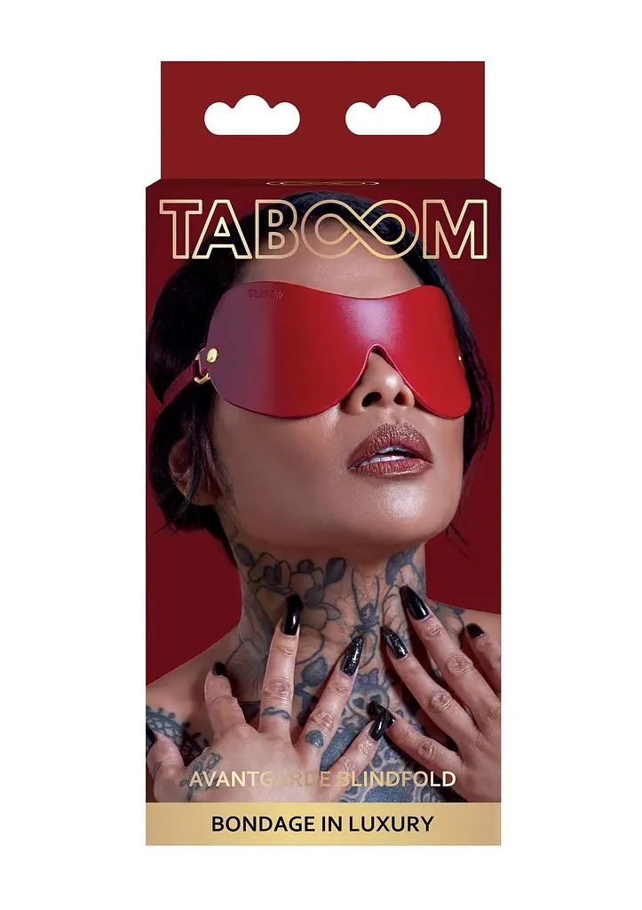 Маска на очі Taboom Avantgarde Blindfold (червоний) - фото 4