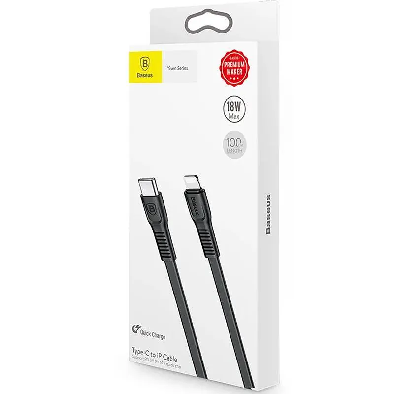 Кабель Baseus Tough Series Cable Type-C to Lightning 2A 1m CAZYSC-A01 Black - фото 2