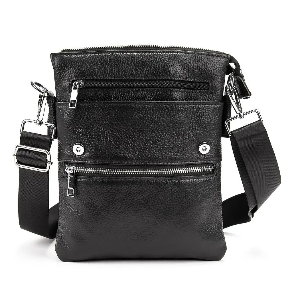 Шкіряний чоловічий месенджер із клапаном Tiding Bag M56-2056A - фото 3