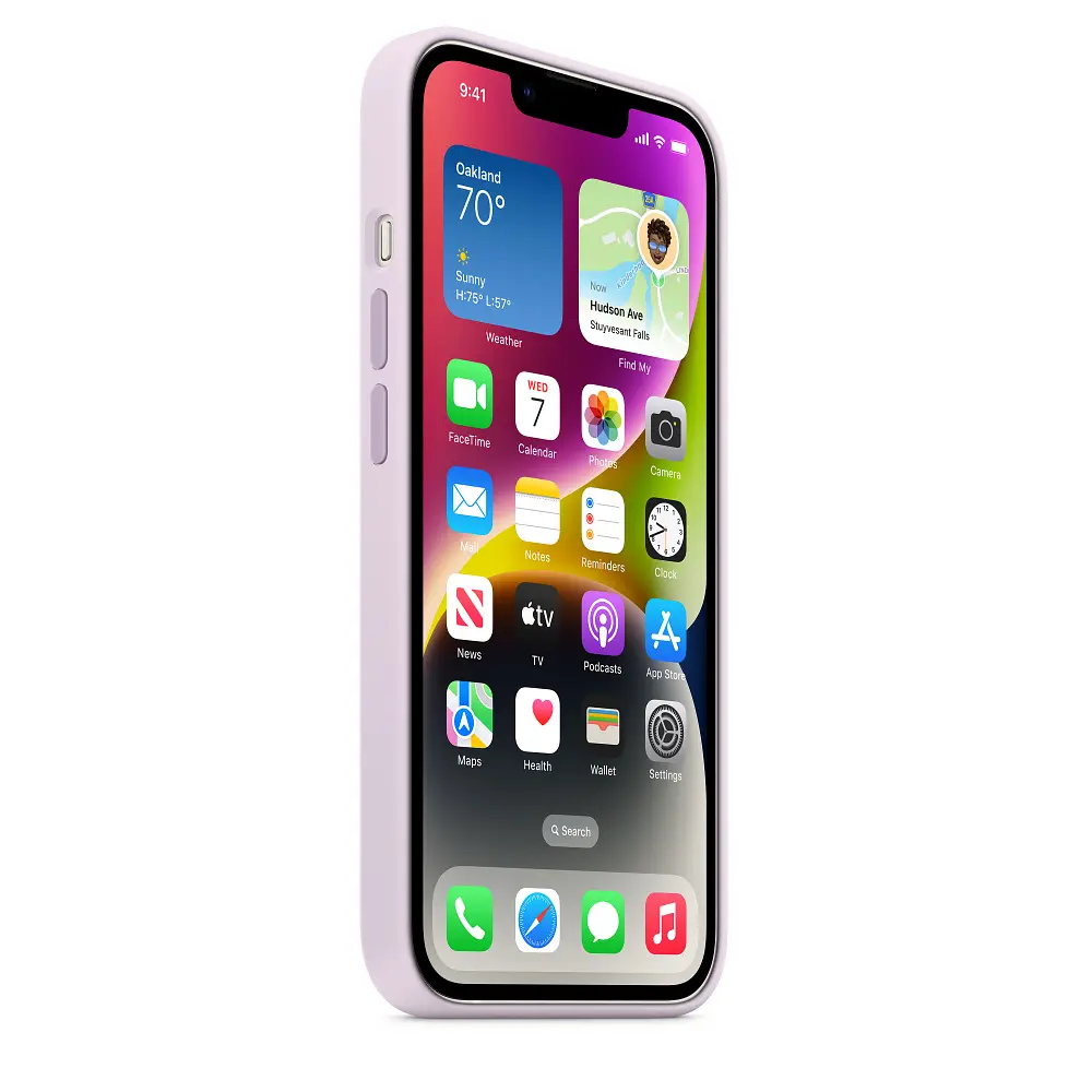 Чохол Silicone Case з MagSafe для Apple iPhone 14 (Lilac) ААА [72702] - фото 2