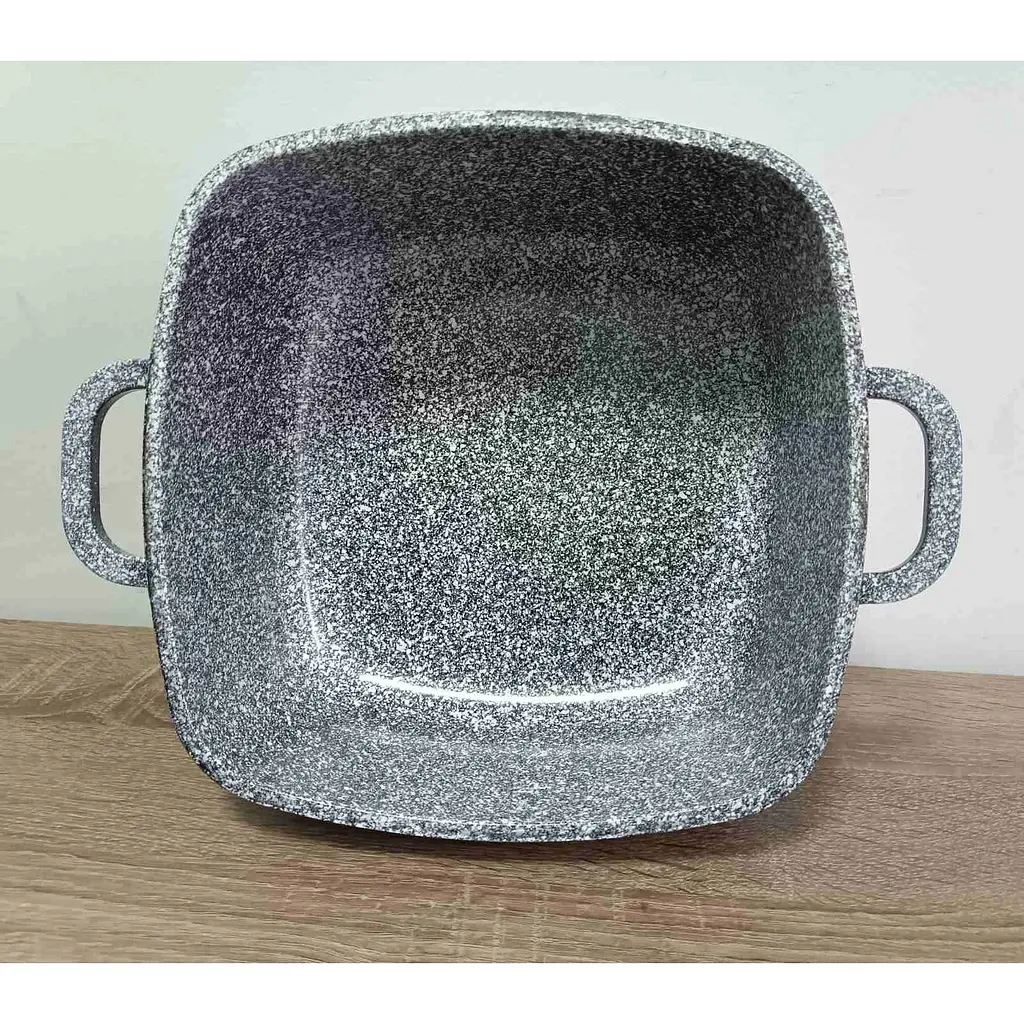 Каструля Vezzer квадратна з кришкою 24 см 4.5 л сіра (VZ8046) - фото 7