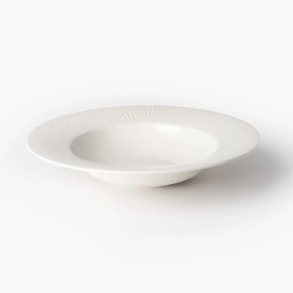 Тарелка глубокая МВМ My Home Луч 25.4 см белая (KP-137 WHITE) - фото 3