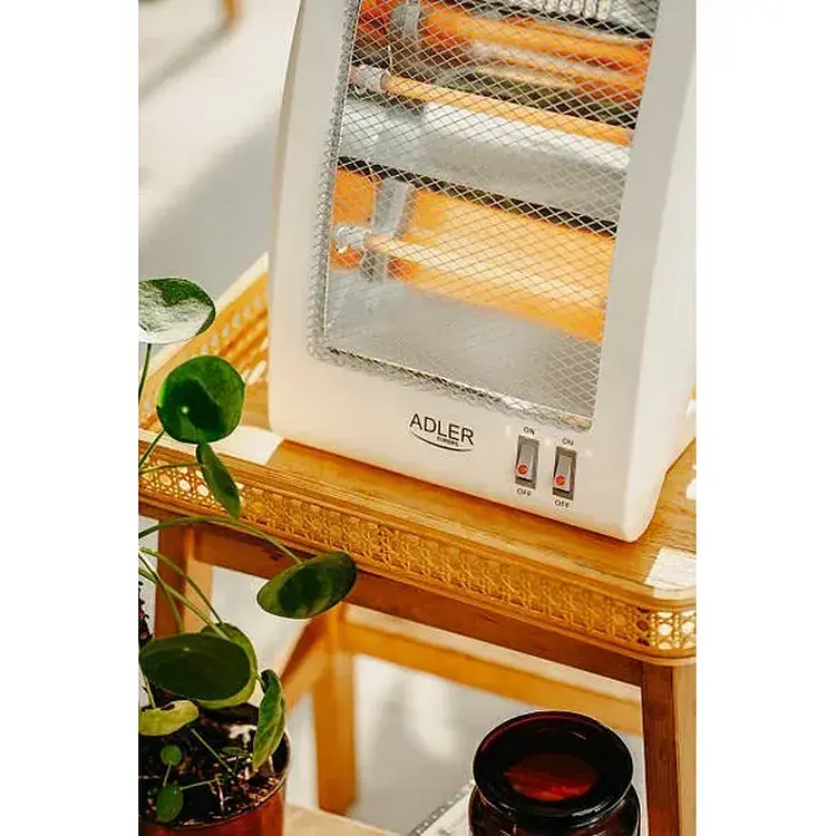 Обогреватель инфракрасный Adler AD 7709 портативный 800 Вт с защитой от опрокидывания белый - фото 10