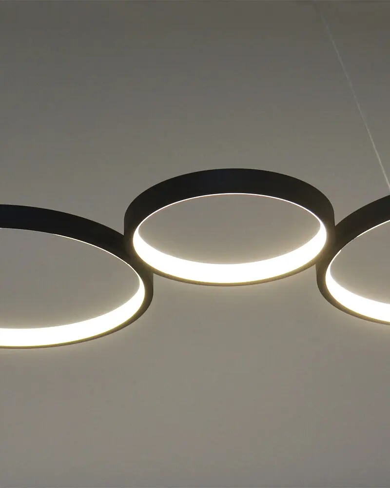 Подвесной светильник, люстра Goldlux 331021 Flamenco LED 1x42W 4000K 5700Lm IP20 черный - фото 3