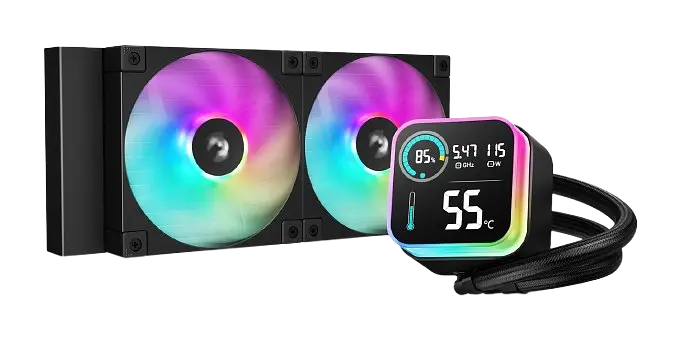 Водяне охолодження Deepcool LQ240 ARGB Black (R-LQ240-BKLSMW-G-1) - фото 2