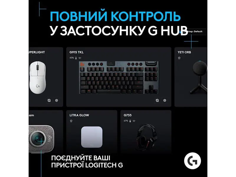 Мікрофон студійний/ для ПК Logitech G Yeti Orb RGB Black (988-000551) - фото 6