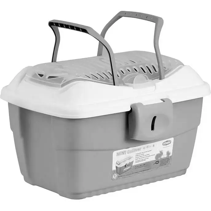 Переноска для тварин Stefanplast Mini Gulliver до 2.5 кг біла з рожевим (96148) - фото 2