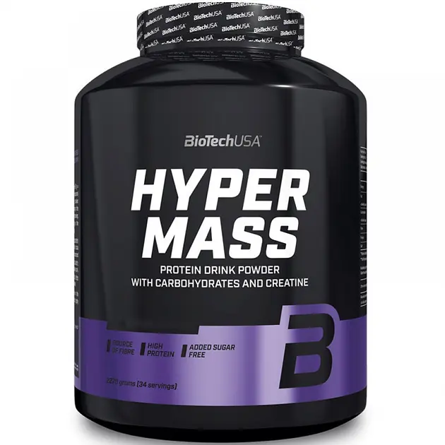 Гейнер з Вуглеводами та Креатином Hyper Mass - 2270 г