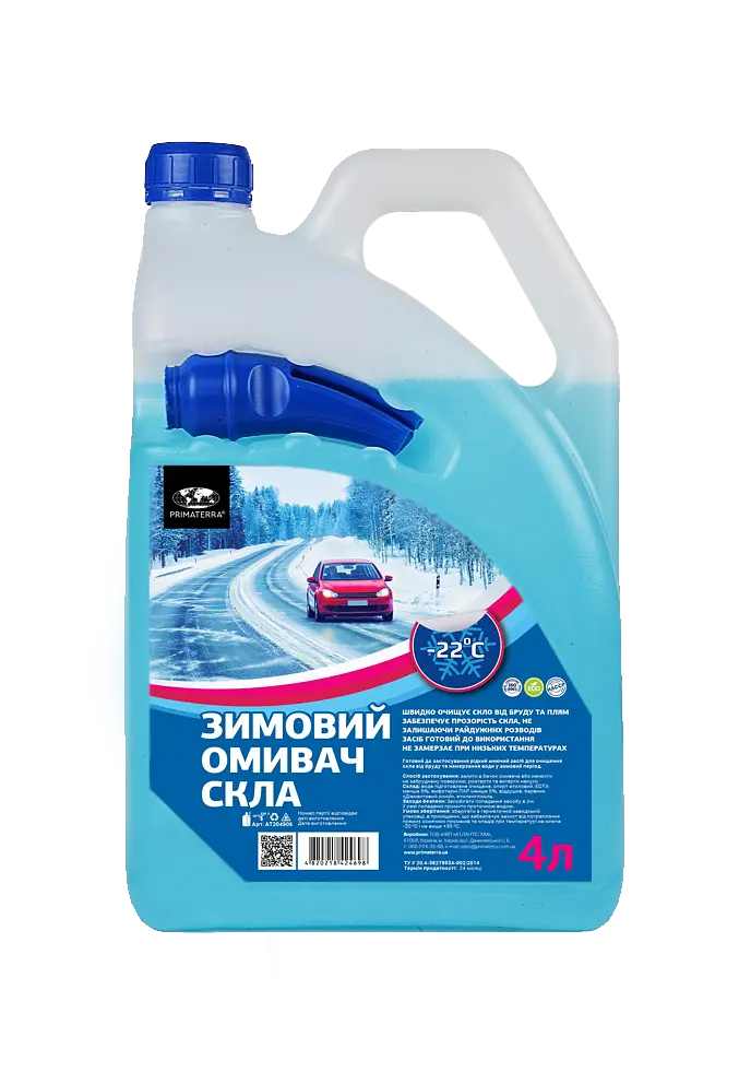 Омивач скла зимовий, -22, 4л з лійкою (АТ204905)