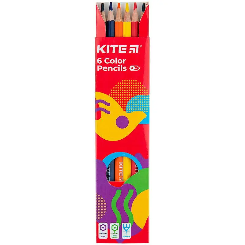 Олівці кольорові 6 кольорів Kite K22-050-2 Fantasy - фото 2