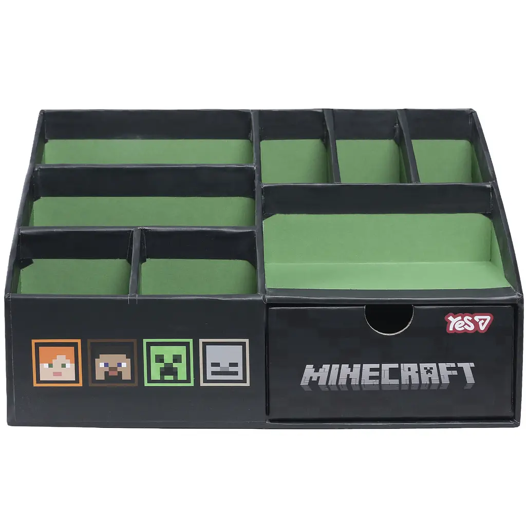 Органайзер настільний Yes Minecraft 8 відділень картон 21х12х12 см (708619) - фото 2