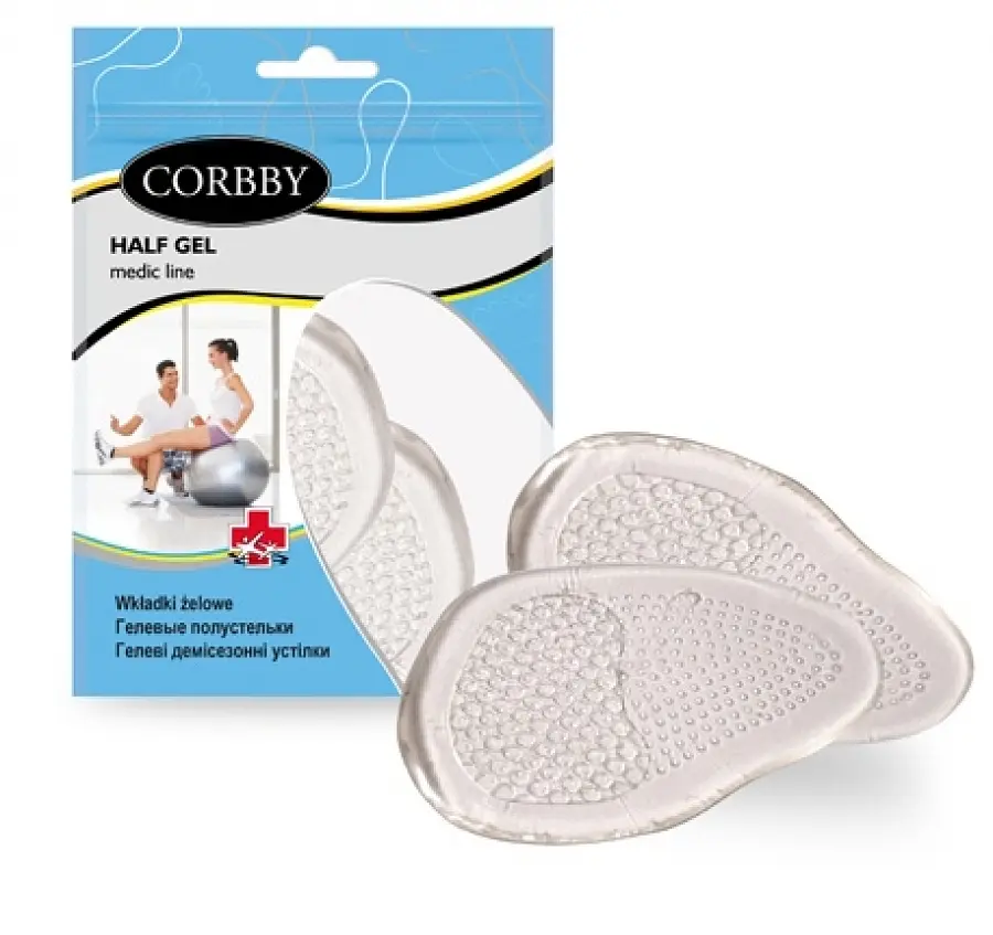 Напівустілки Corbby Half Gel гелеві (проти ковзання)