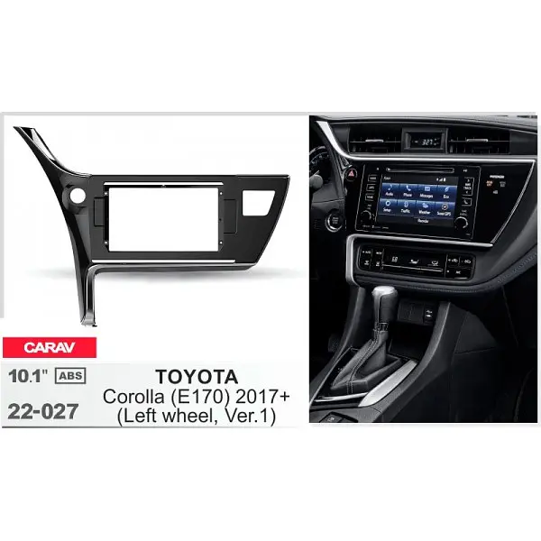 Переходная рамка Toyota Auris, Corolla Carav 22-027 - фото 5