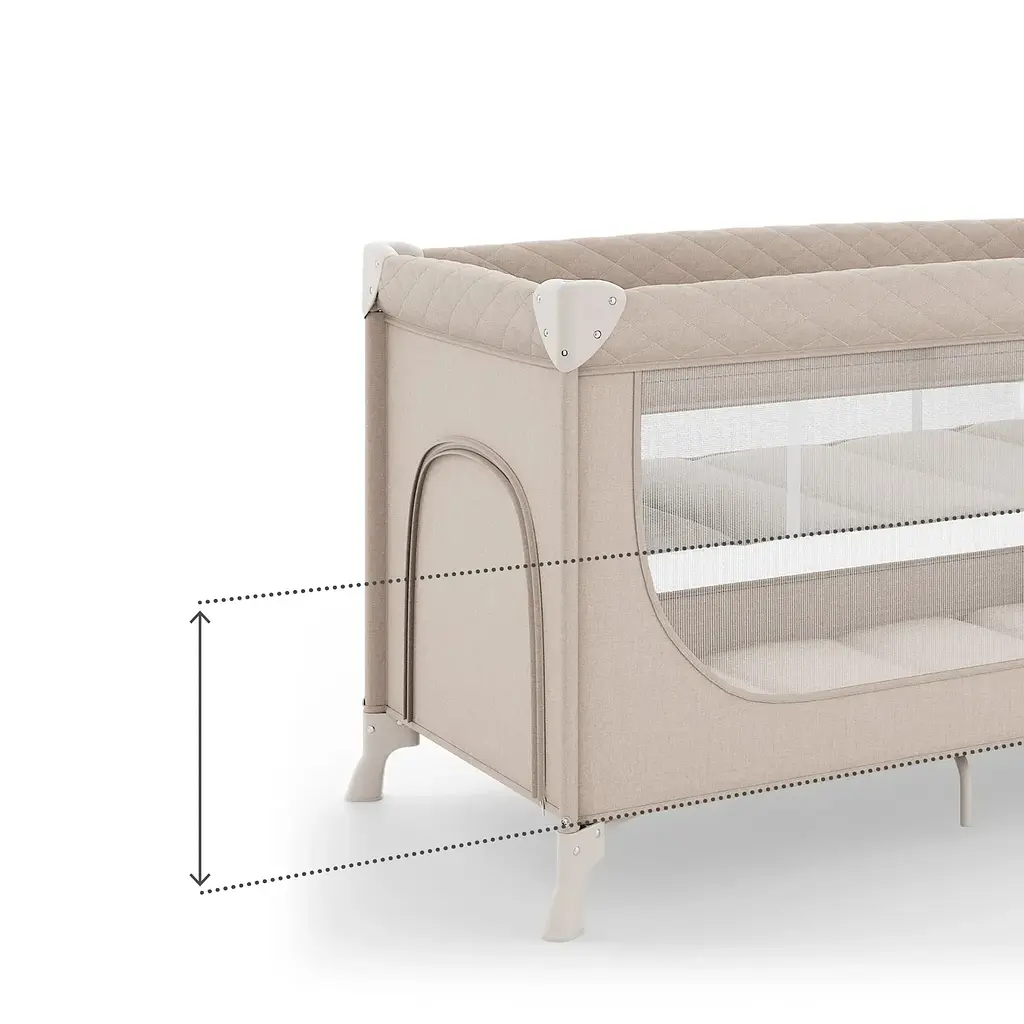 Кровать-манеж с пеленатором Kinderkraft Leody Up Beige (KCLEODUPBEG00AC) - фото 4