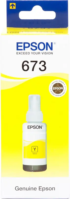 Чорнило контейнер EPSON 673 Yellow L800/L810/L850/L1800 70ml (C13T67344A) - фото 2