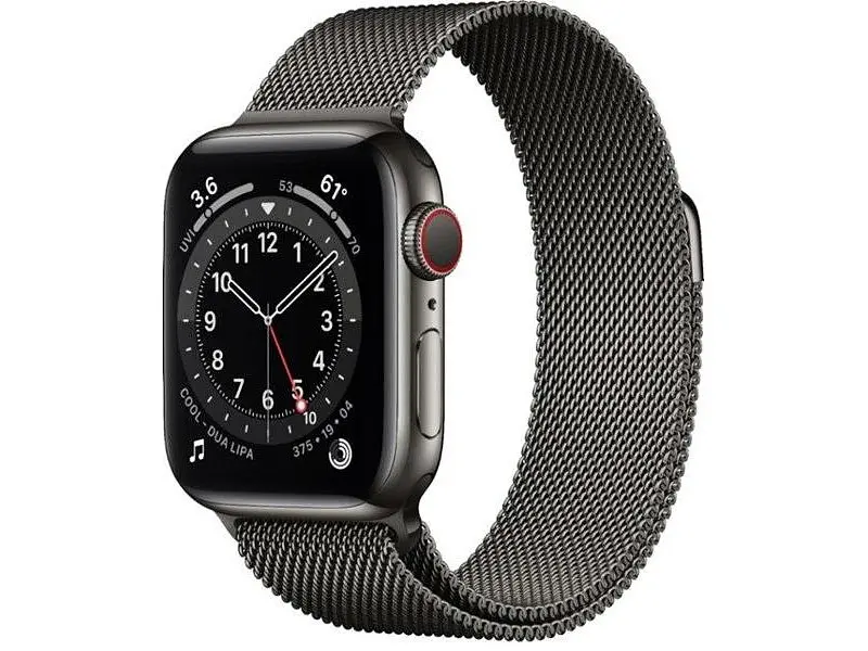 Смарт-годинник Apple Watch Series 6 GPS + Cellular 40mm Graphite Stainless Steel Case w. Graphite Milanese L. (MG2U3/M06Y3)