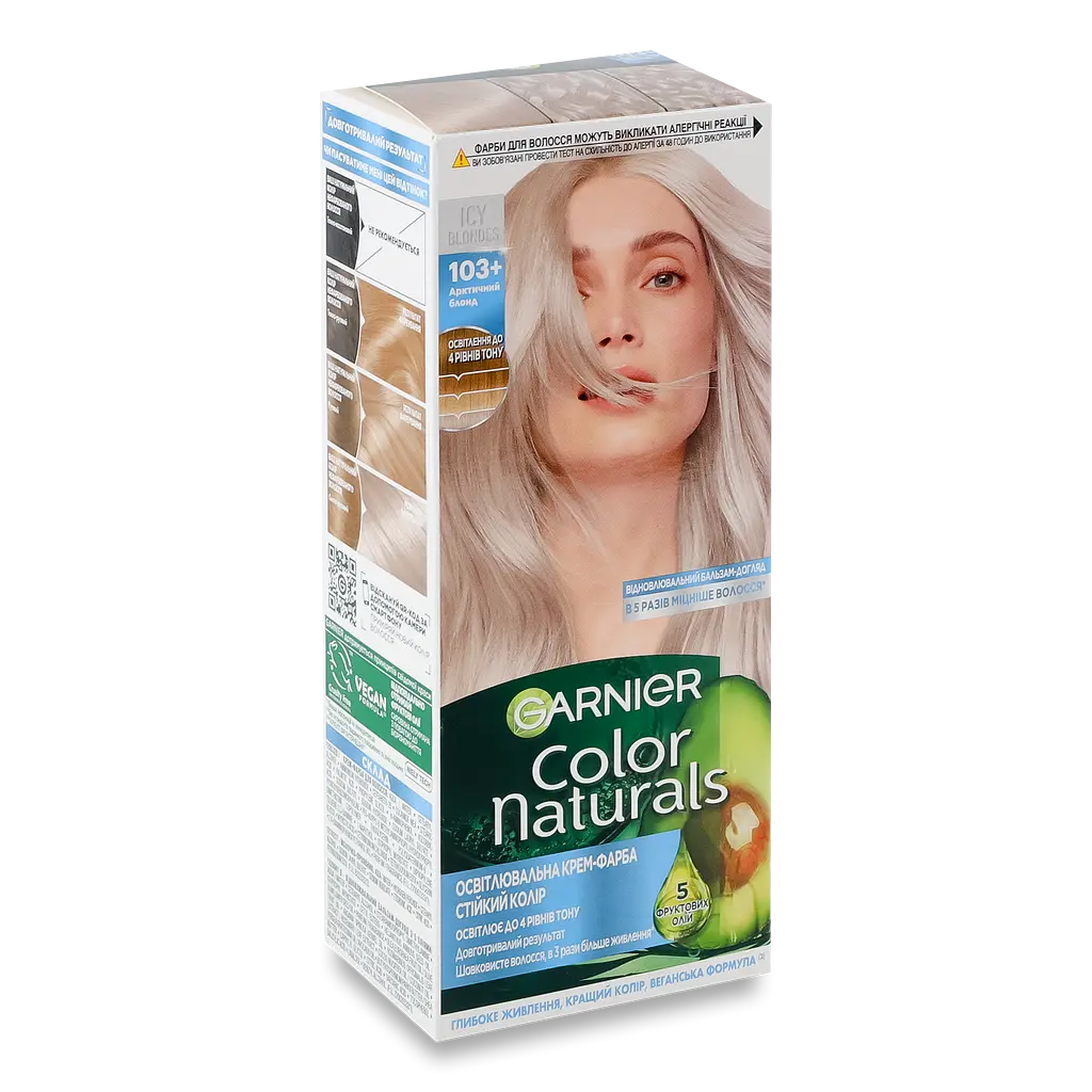 Крем-фарба для волосся Garnier Color Naturals Арктичний блонд №103+ освітлювальна - фото 2