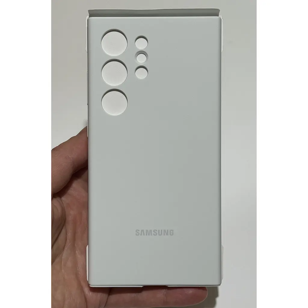 Оригінальний силіконовий чохол Samsung Silicone Case для Samsung Galaxy S24 Ultra (S928) White EF-PS928TWEGWW  - фото 6