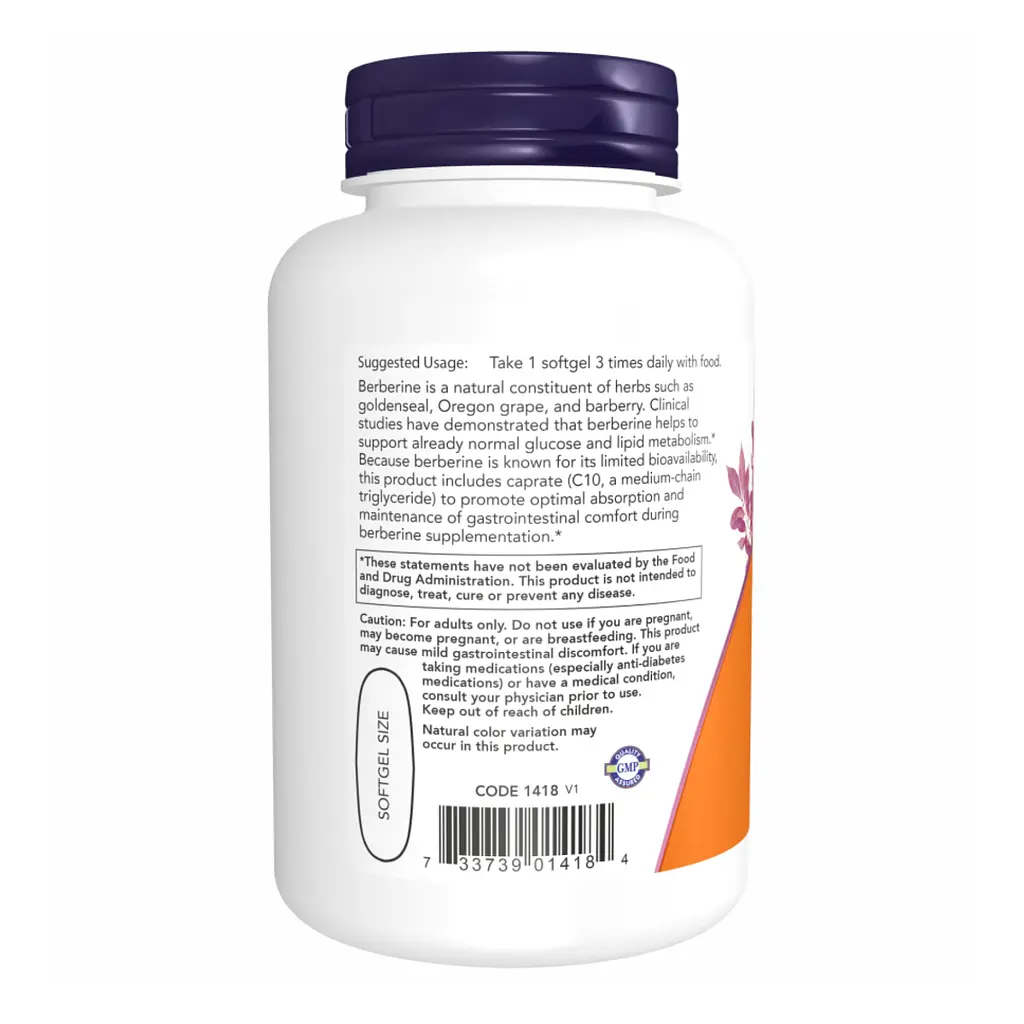 Натуральні добавки Berberine Glucose Support - 90 sgels - фото 3