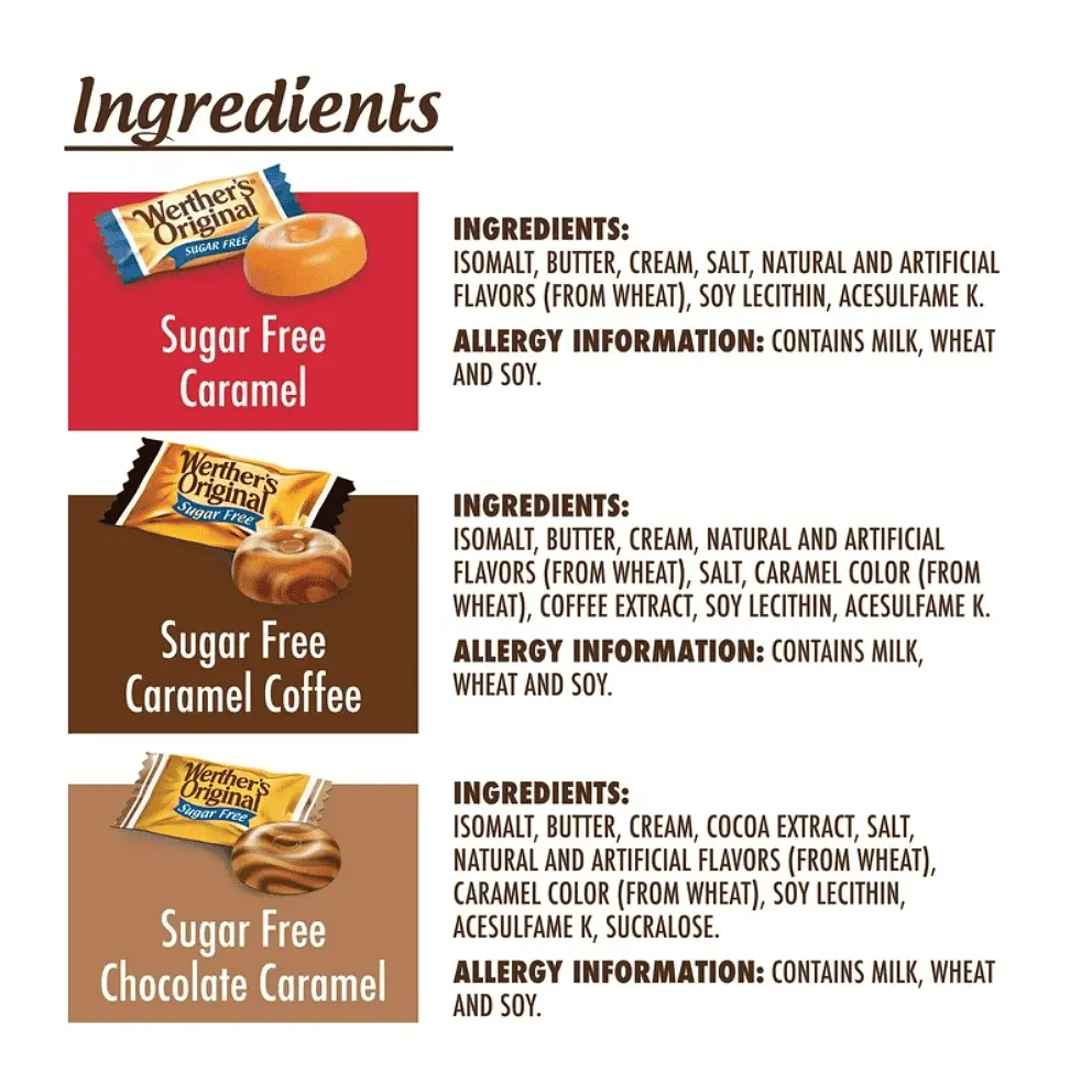 Цукерки Werther's Original Hard Sugar Free Assorted Flavors 218г - фото 6
