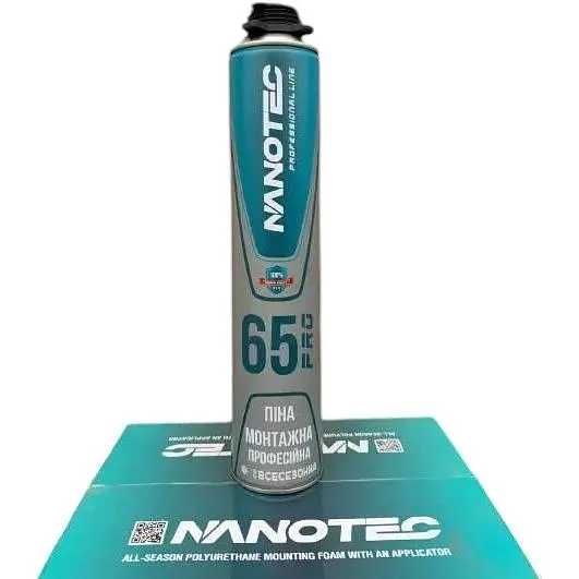 Пена монтажная TCT Nanotec 65 Pro Профессиональная 65 л 860 мл - фото 2