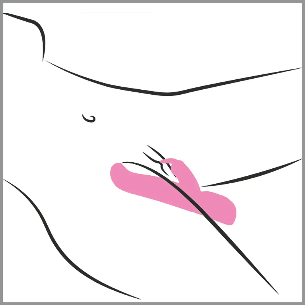 Вібратор-кролик Sweet Smile Pearl Bunny 26 см рожевий - фото 7