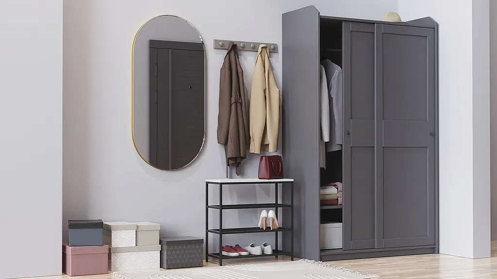 Полиця для взуття Слайм 3 Ferrum-decor 635x630x260 Чорний метал ДСП Білий 16 мм (FRD-105156) - фото 9