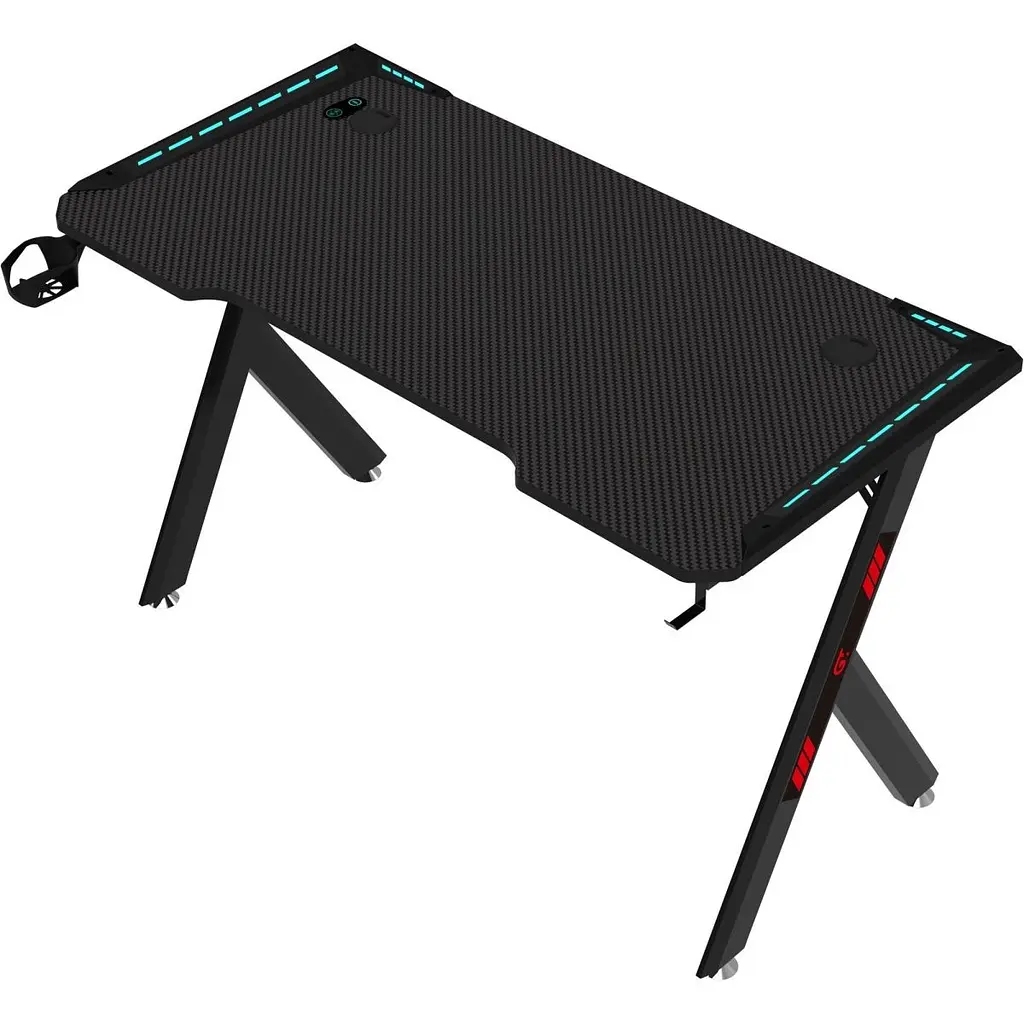Комп'ютерний ігровий стіл GT Racer T-1242 Black [125832] - фото 3