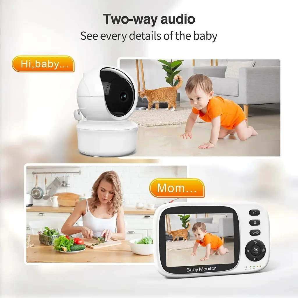 Відеоняня Baby Monitor MB632A Pro цифрова бездротова - фото 7