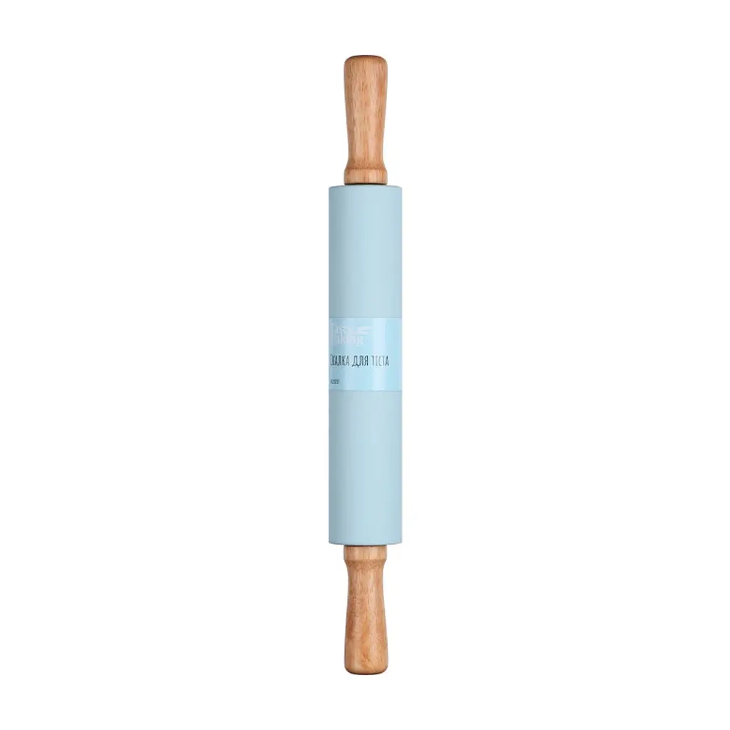 Качалка ARDESTO Tasty baking 43,5 см Silicon/Wood Tiffany Blue (AR2323T) - фото 2