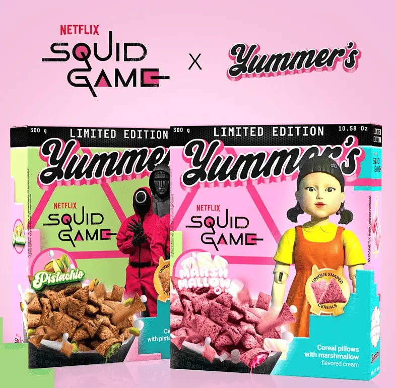 Пластівці Yummer's Limited Edition Squid Game Marshmallow Cornflakes 300г - фото 4
