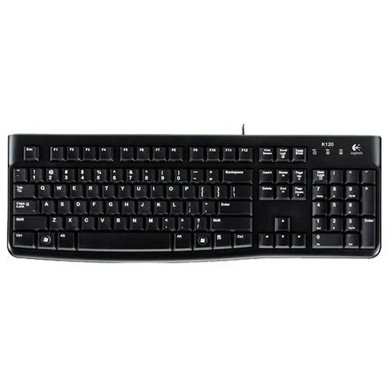 Клавіатура дротова LOGITECH K120 EOM UKR Black Logitech K120 Black (920-002643) - фото 4