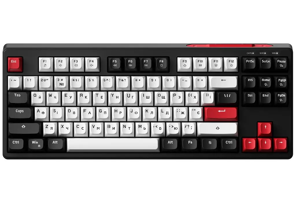Клавіатура ігрова мембранна GamePro GK-580USB Black-White Rainbow LED - фото 4