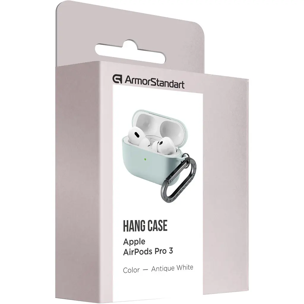 Чохол ArmorStandart Hang Case для Apple AirPods Pro 3 Antique White (ARM88285) [149508] - фото 3