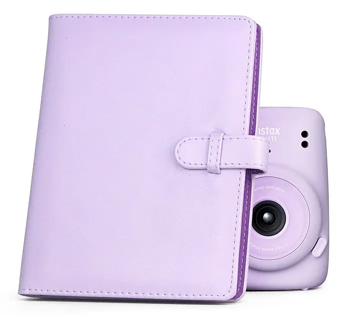 Фотоальбом для Fujifilm Instax Mini 12, 11, 40, 41, 70, 90, 99, EVO, Link Liplay Polaroid 300 Z2300 на 128 фото фіолетовий - фото 2