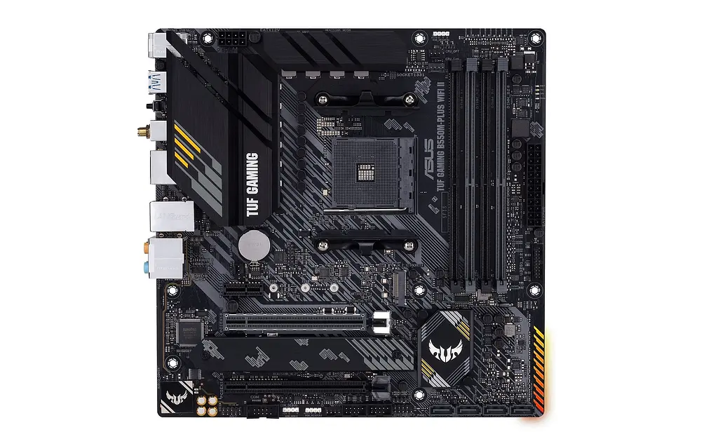 Материнская плата TUF GAMING B550M-PLUS WIFI II sAM4 B550 4xDDR4 M.2 HDMI DP Wi-Fi BT mATX Asus teh0019021 - фото 2