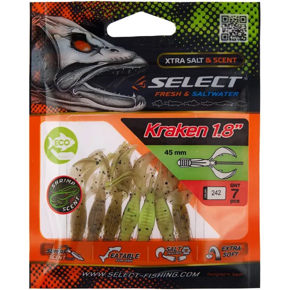 Силикон Select Kraken 1.8" #242 (7 шт/уп) - фото 2