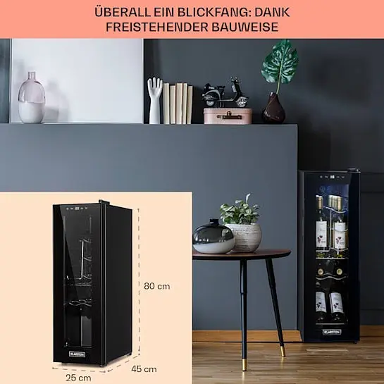 Холодильник винный KLARSTEIN Shiraz 12 Slim Uno (10034625) - фото 5