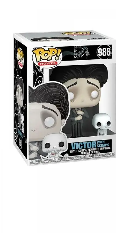 Фігурка Funko Pop Фанко Поп Труп нареченої Віктор із Скрепсом Corpse Bride Victor with Scraps 10 см FP CB VS 986 - фото 3