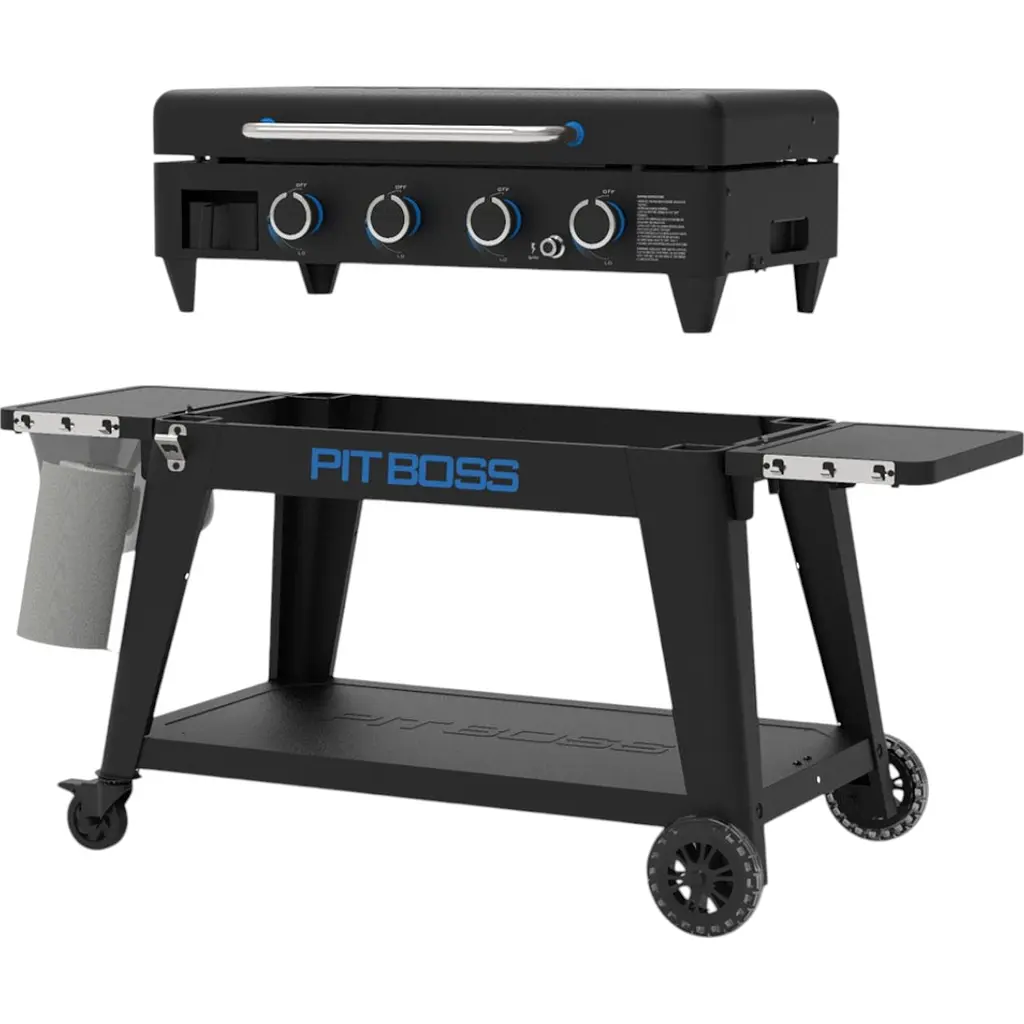 Портативный газовый гриль-планча Pit Boss Ultimate на 4 горелки, съемный, со столом (10813) - фото 4