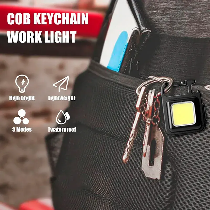 Многофункциональный фонарик DK Rechargeable Keychain Light F04 Plastic [87208] - фото 6