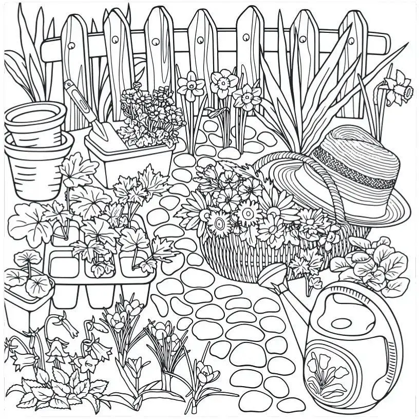 Антистресс-раскраска Santi Сказочные цветы 20 страниц - фото 2