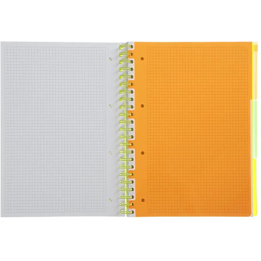 Зошит на пружині Buromax Neon А4 (210x297) 120 аркушів 3 PVC жовтий (BM.24349911-08) - фото 6