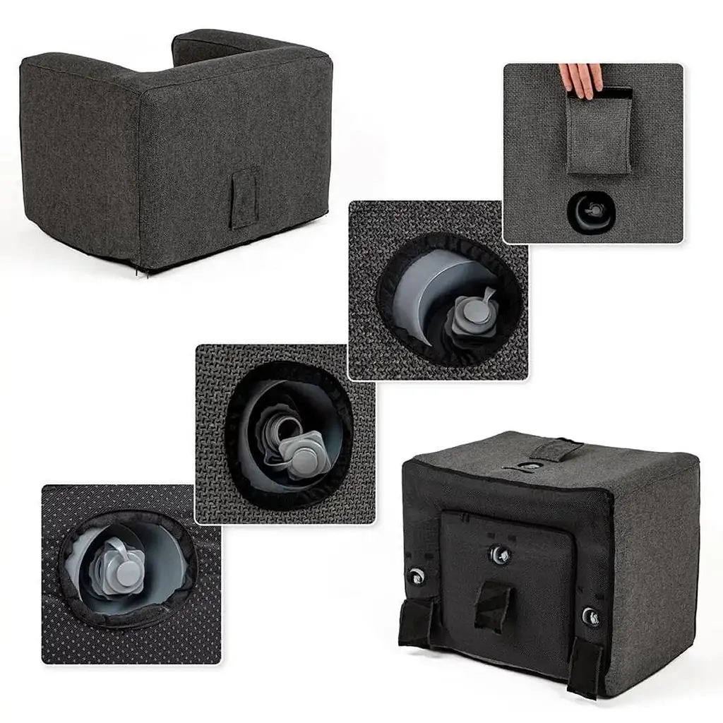 Надувное кресло Wall Sticker SW-00002292 серое - фото 4