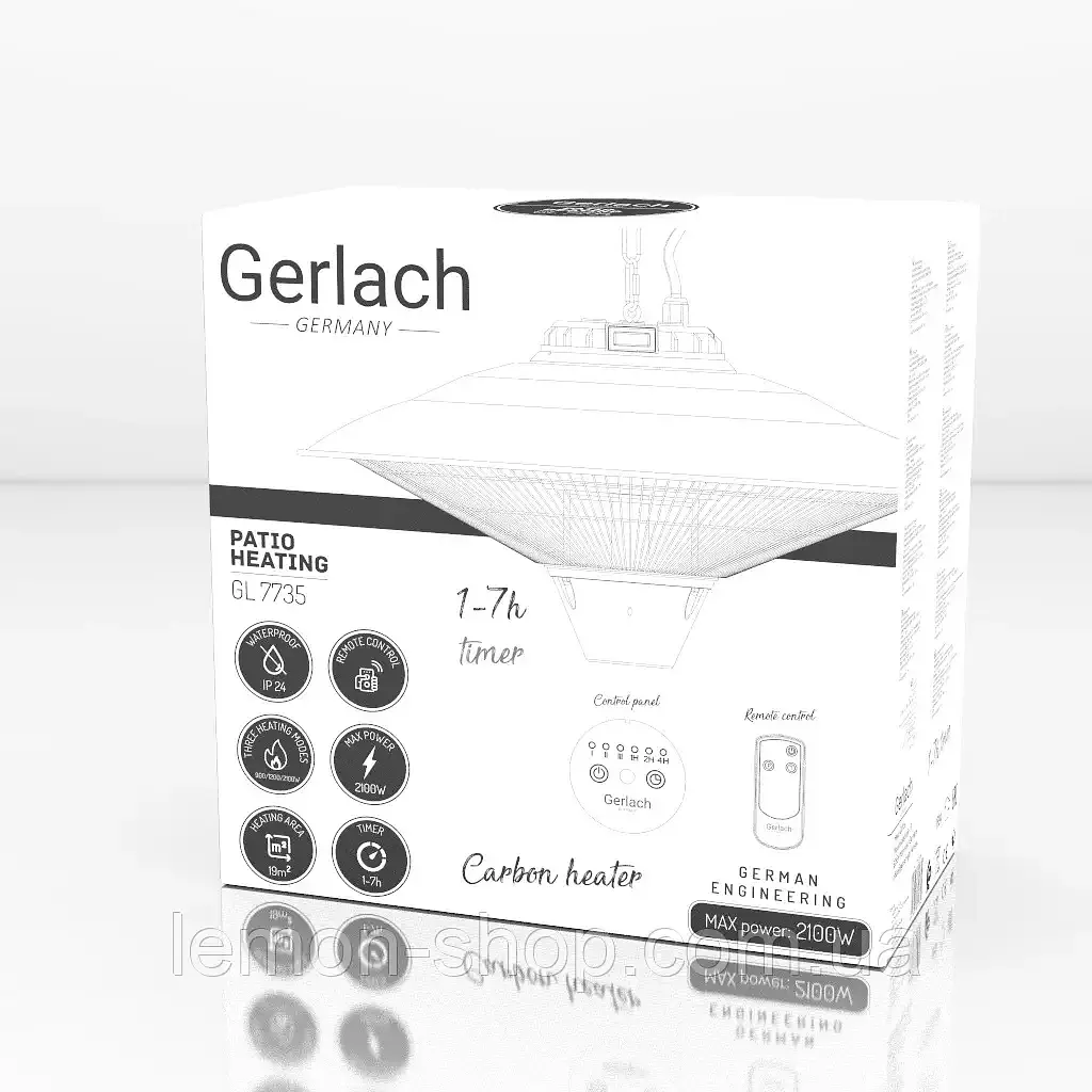 Обігрівач кварцовий Gerlach GL 7735 - фото 7