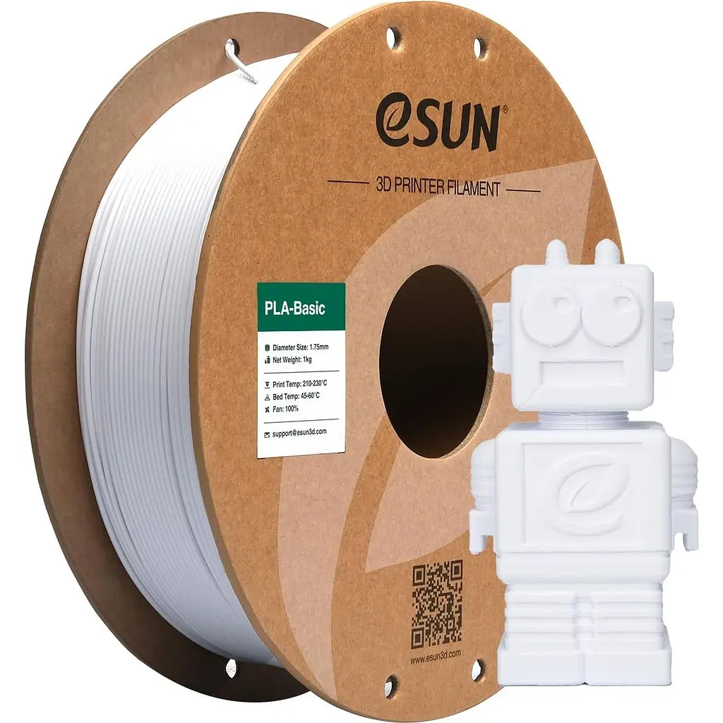 Філамент для 3D-принтерів eSUN PLA Basic 1kg Cold White (PLA-BASIC175C-W1P1) - фото 2