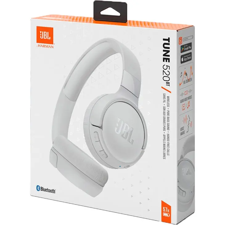 Наушники JBL Tune 520BT White (JBLT520BTWHTEU) [85442] - фото 9